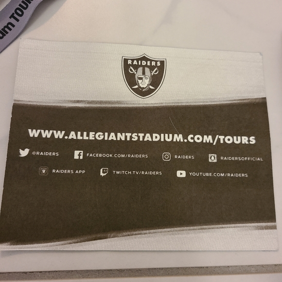 Las Vegas Raiders Allegiant Stadium Tour Souvenir Collectibles - Picture 4 of 5